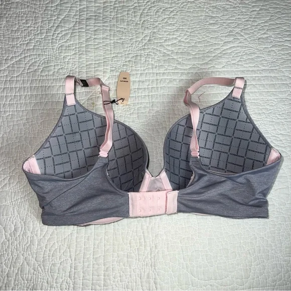 VICTORIA’S SECRET Padded Perfect Coverage Brand New Grey Pink 36D - Picture 3 of 8